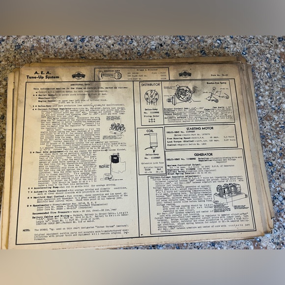 Dealership Mechanics Service Cards. PACKARD Various Years/Models 1935-1942 - Picture 13 of 15